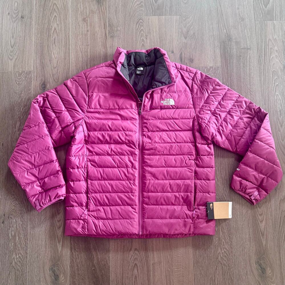 North Face TNF Minoqua Puffer Jacket 600 Down cyber Berry Winter Men Large